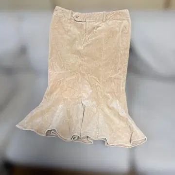 랄프 로렌 정품 13호 베이지 코듀로이 머메이드 스커트