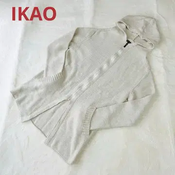 IKAO 레어 XL 사이즈! 롱 기장 니트 지퍼 후드티