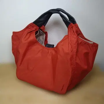 CAMPER VALLDEMOSSA 나일론 가죽 백 오렌지 x 베이지