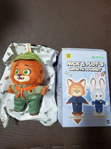 TOPTOY 주토피아 닉 유년기 봉제 인형 키링