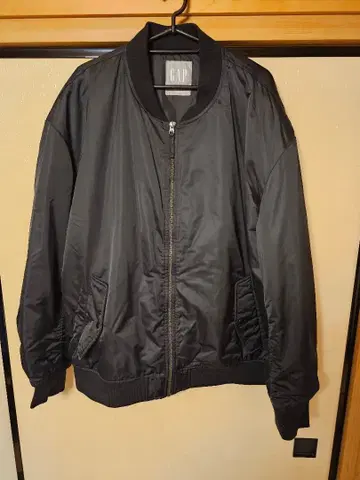 GAP 블랙 플라이트 자켓 MA-1 자켓 XL