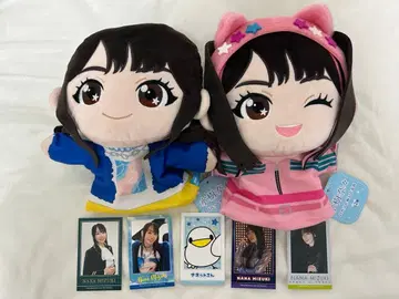 미즈키 나나 퍼펫 봉제 인형 2종 세트 폴라로이드 5종 컴프