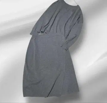 빅 사이즈! INDIVI / 니트 / 스커트 / 셋업 / 그레이