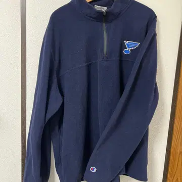 NHL 챔피온 두툼한 플리스 자수 로고 US 구제 의류 풀오버