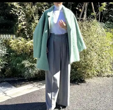 빅 사이즈! BIGI [ MOGA ] 모헤어 샤기 코트 13/컨디션 최상