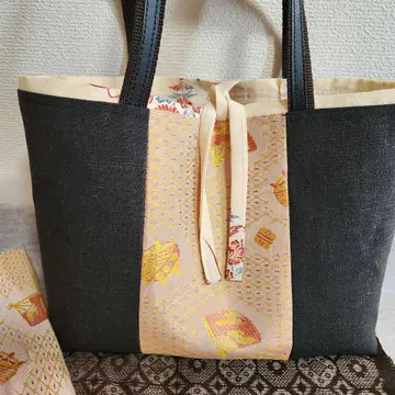 기모노 리메이크 토트백