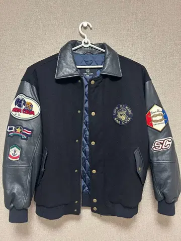 Lupo di Mare 시나코바 바시티 자켓 네이비/그레이