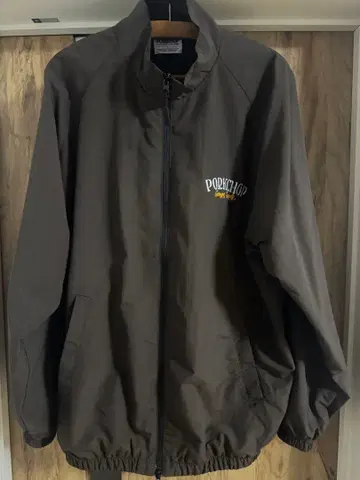 PORKCHOP 브라운 나일론 자켓 L