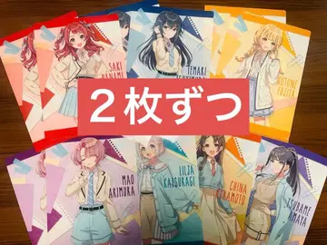 로손 학원 아이돌 마스터 학마스 클리어 파일 세트 x 2