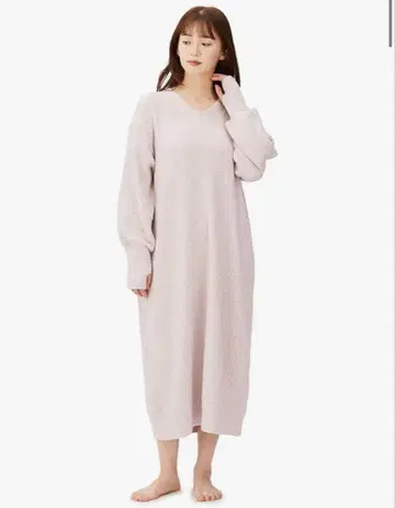 미사용 새상품 [젤라또피케] 롱 원피스 스모키 핑크