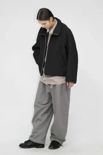 마이 뷰티풀 랜드렛 더블 비버 울 하이넥 블루종