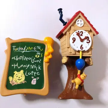 리멘트 DISNEY 곰돌이 푸 흘러내리는 꿀 카페 시계, 간판