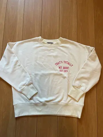 미사용 새상품 SHIPS 화이트 아이보리 프린트 맨투맨