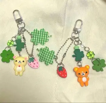 리락쿠마 코리락쿠마 클로버 참 키링