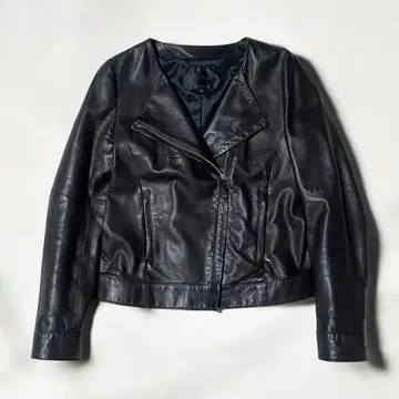 UNTITLED 가죽 자켓 라이더 자켓 블랙 램 가죽