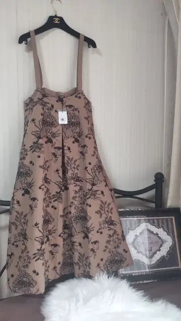 마블슈드 페어리 테일 오버롤 스커트 자수