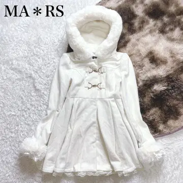 새상품급 MA*RS 통신판매 한정판 콜라보 보아 롱 코트 지뢰계 양산형