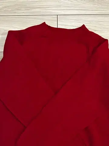 MORRIS & SONS 울 100% 레드 니트