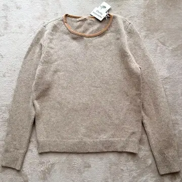 [ 미사용 ] Mademoiselle NON NON 니트 스웨터 베이지
