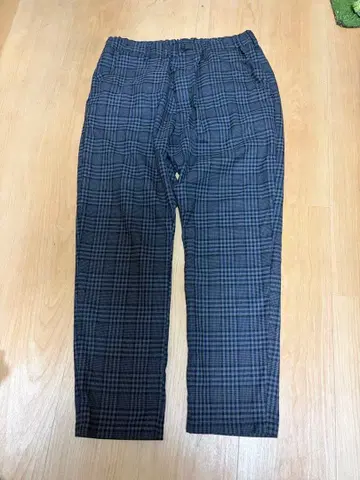 네거티브 데님 이지 팬츠 체크