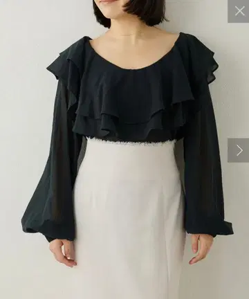 Whim Gazette 2WAY 프릴 블라우스