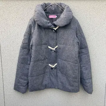 3005 [BLUE CROSS] L 더플 코트 그레이 패딩 자켓