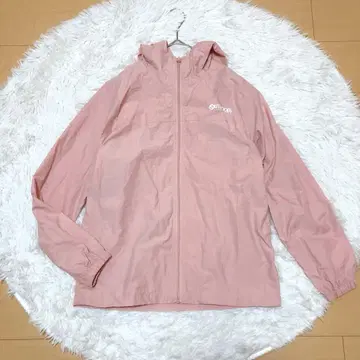 아웃도어 새상품급 나일론 후드티 집업 후드티 핑크 M 사이즈 얇은 소재