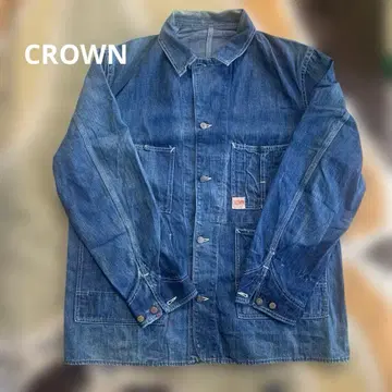 40's CROWN 데님 커버올 L