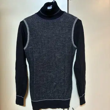 니트 블랙 퍼플 캐시미어 알파카 울 이탈리아제