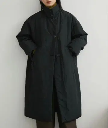 Aunt Maries 3WAY 충전솜 오버 사이즈 롱 코트 블랙