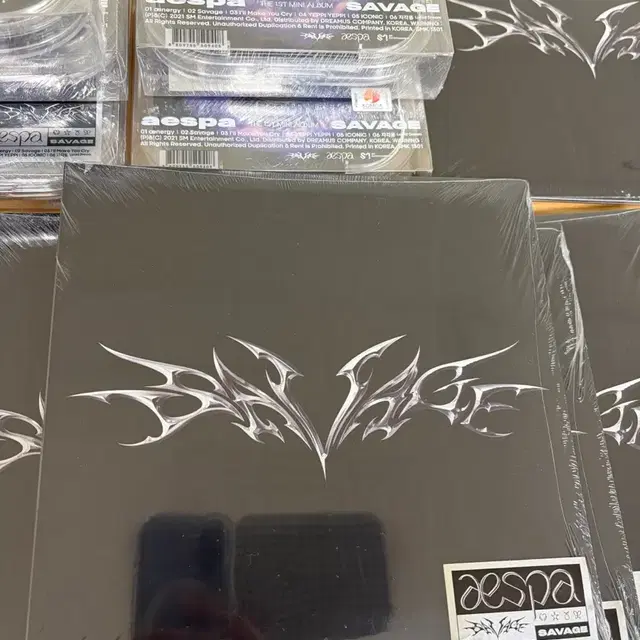 에스파 aespa Album Savage 미개봉 10개 포카포함