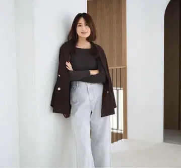 mystrada 체크 자켓 38