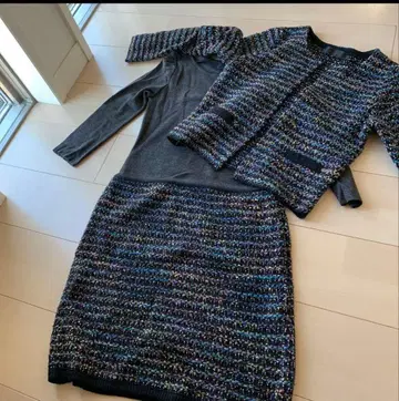 언타이틀 니트 원피스 가디건 M