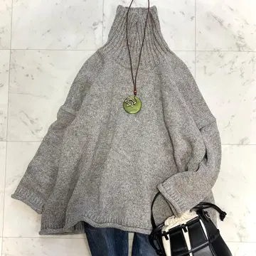 새상품급 utilite 북유럽, 하이넥 니트 페루 니트