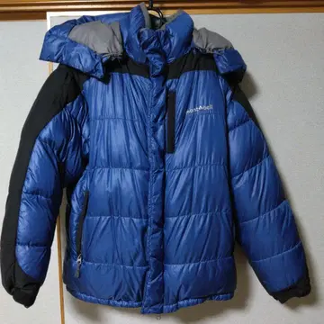 mont-bell 벤티스카 다운 자켓 후드 부착 S 파랑/블랙