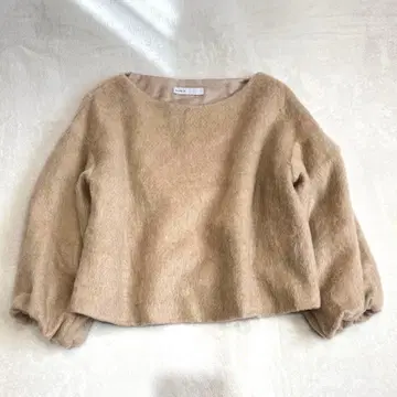 NOBLE 모헤어 혼방 풀오버 베이지 노블