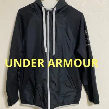 언더아머 후드 부착 나일론 자켓 블랙