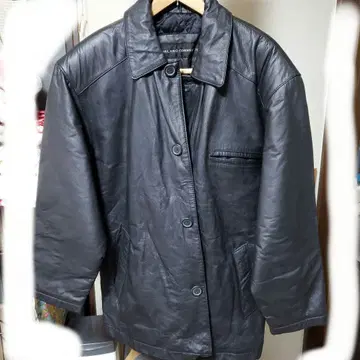 MILANO CONNECTION 블랙 가죽 자켓