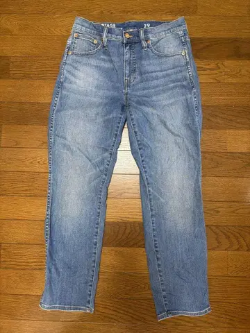 VINTAGE 슬림 스트레이트 데님 29