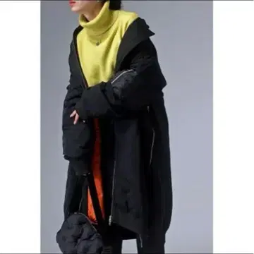 [ 완판 ] 안티카 롱 MA1 사이드 슬릿 블랙 트리 카페