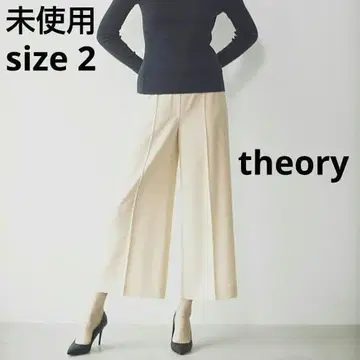 미사용 2 이지 와이드 팬츠 theory 띠어리
