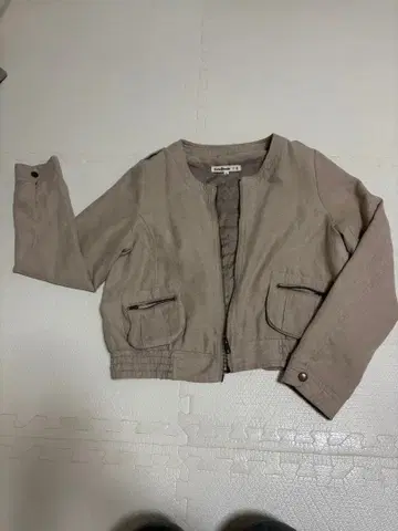 베이지 크롭 자켓 L