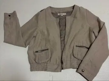 베이지 크롭 자켓 L