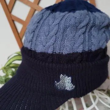 블랙 앤 화이트 골프 니트 모자 골프 캡