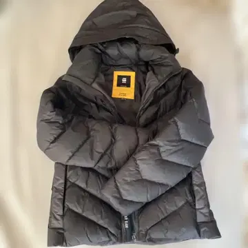 지스타 로우 다운 자켓 S 사이즈 블랙