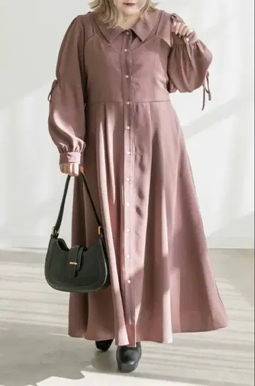 clette 레이어드 스타일 셔츠 원피스 LL