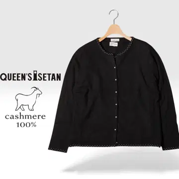 J428@ ISETAN 캐시미어 100 앙상블 니트 LL 블랙