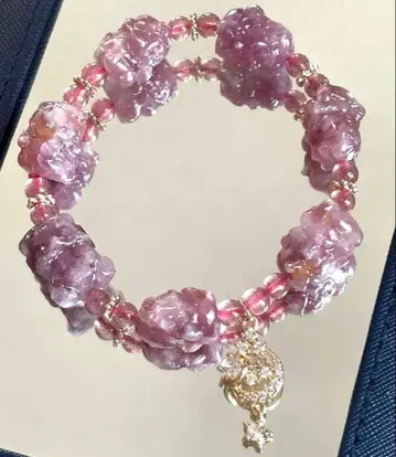 핑크 운모 팔찌