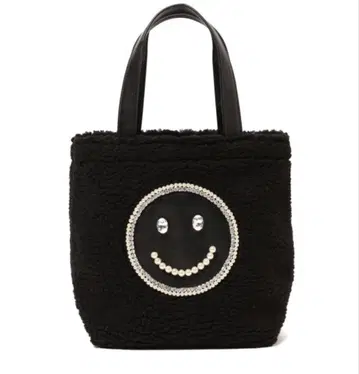새상품 ECODECO 블랙 토트백 BEAMS 스마일 니코짱