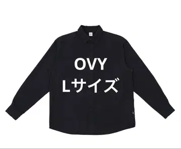 OVY 소프트 플란넬 와이드 셔츠 L 블랙 블랙